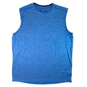 Champion Men's XL Sleeveless T-Shirt‎ Workout Microfiber Tank Top Blue Stretch